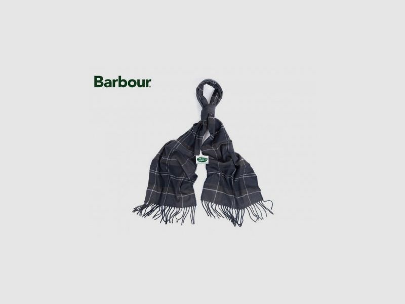 BARBOUR Unisex-Schal in grauem Tartan
