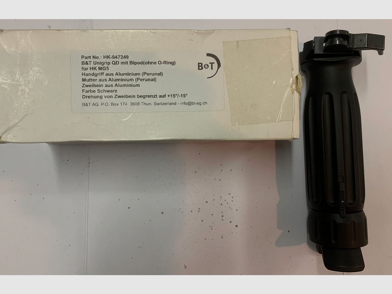 Heckler & Koch B&T Sturmgriff mit Zweibein Einschub für Schalter