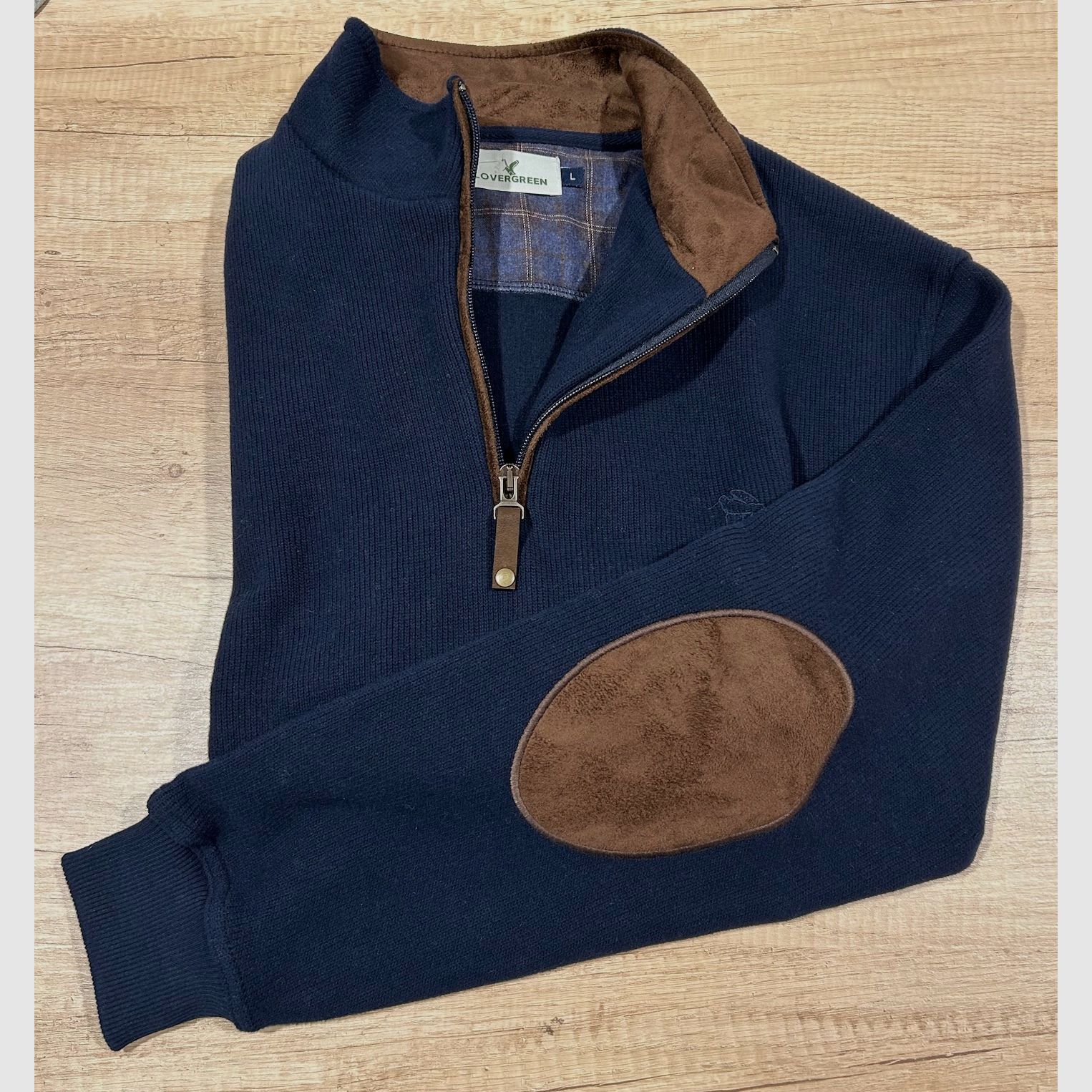 SWEAT MIT REISSVERSCHLUSS MARINE COUDES – Größe L, Bild 2 von 2