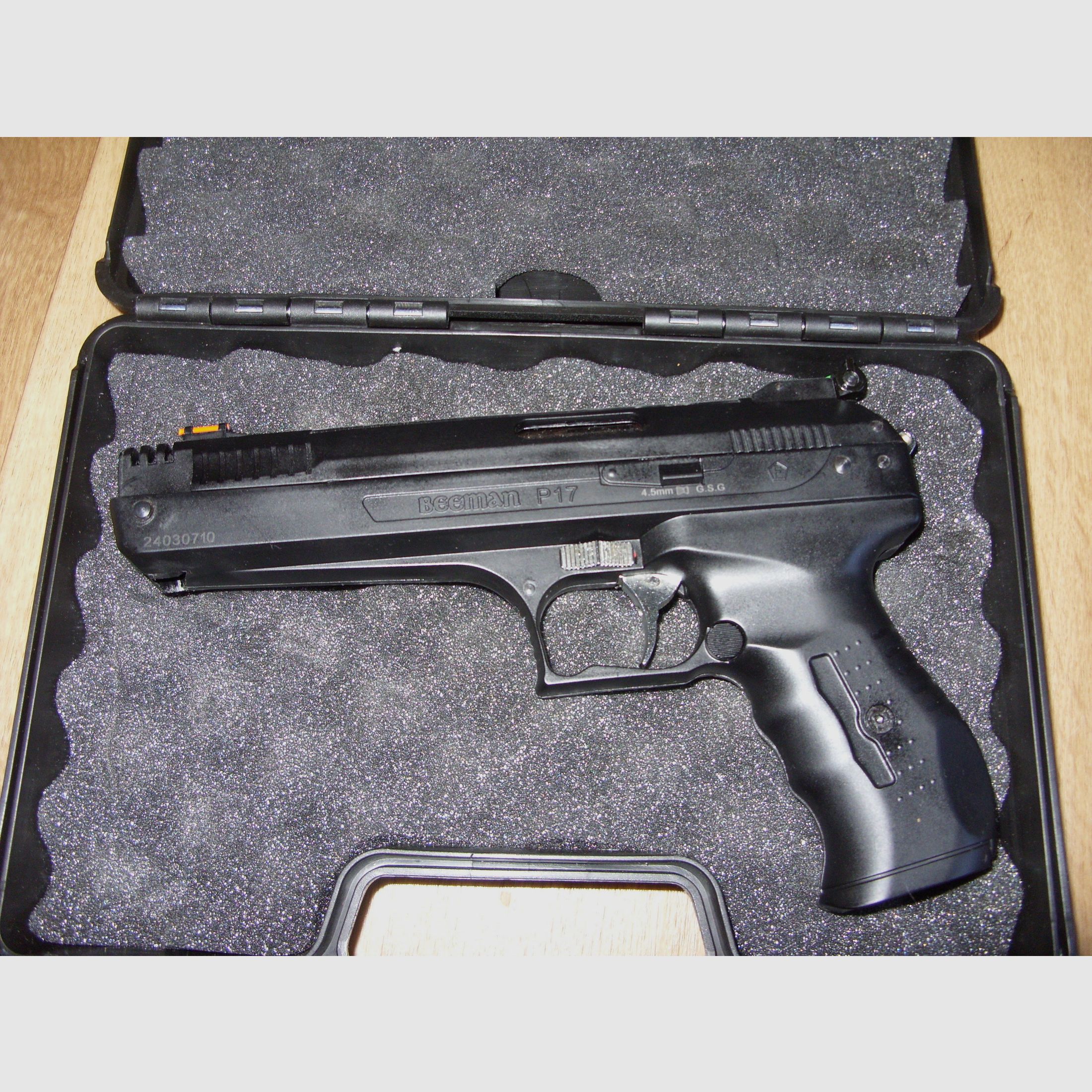 Beeman P17 Deluxe Air Pistol 4,5 mm Diabolo;  (baugleich wie die Weihrauch HW40)