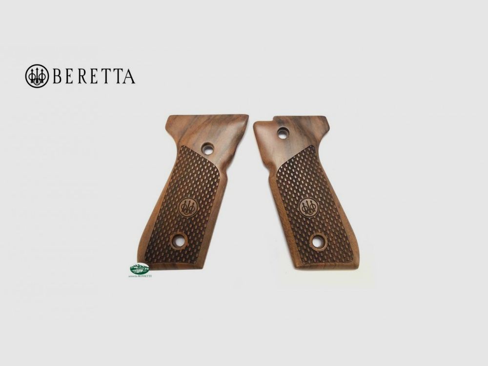 BERETTA Griffschalen aus Holz für Serie 92 - Modell Oval PRO E02828