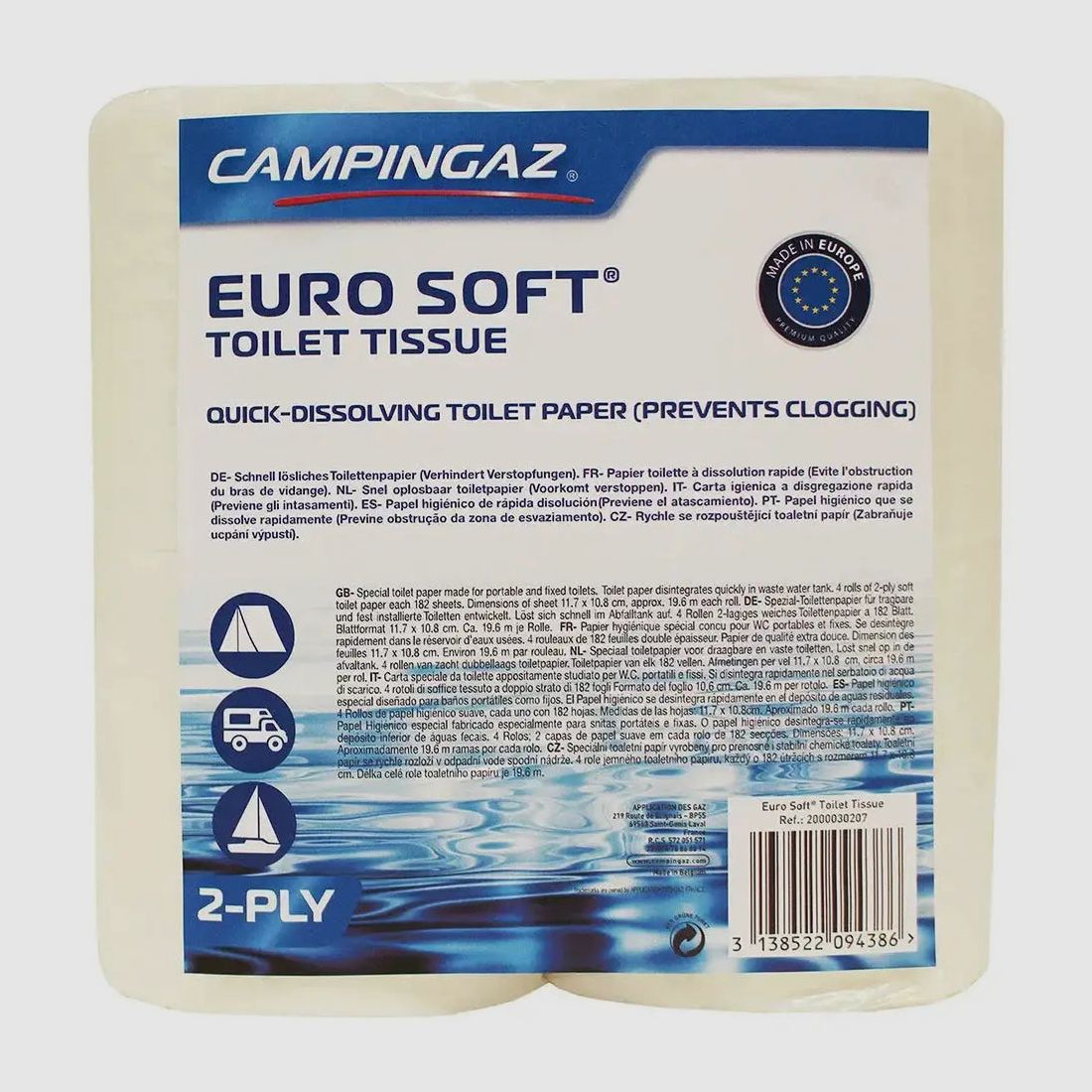 Campingaz Campingaz papier toilette pour toilettes chimiques Euro Soft