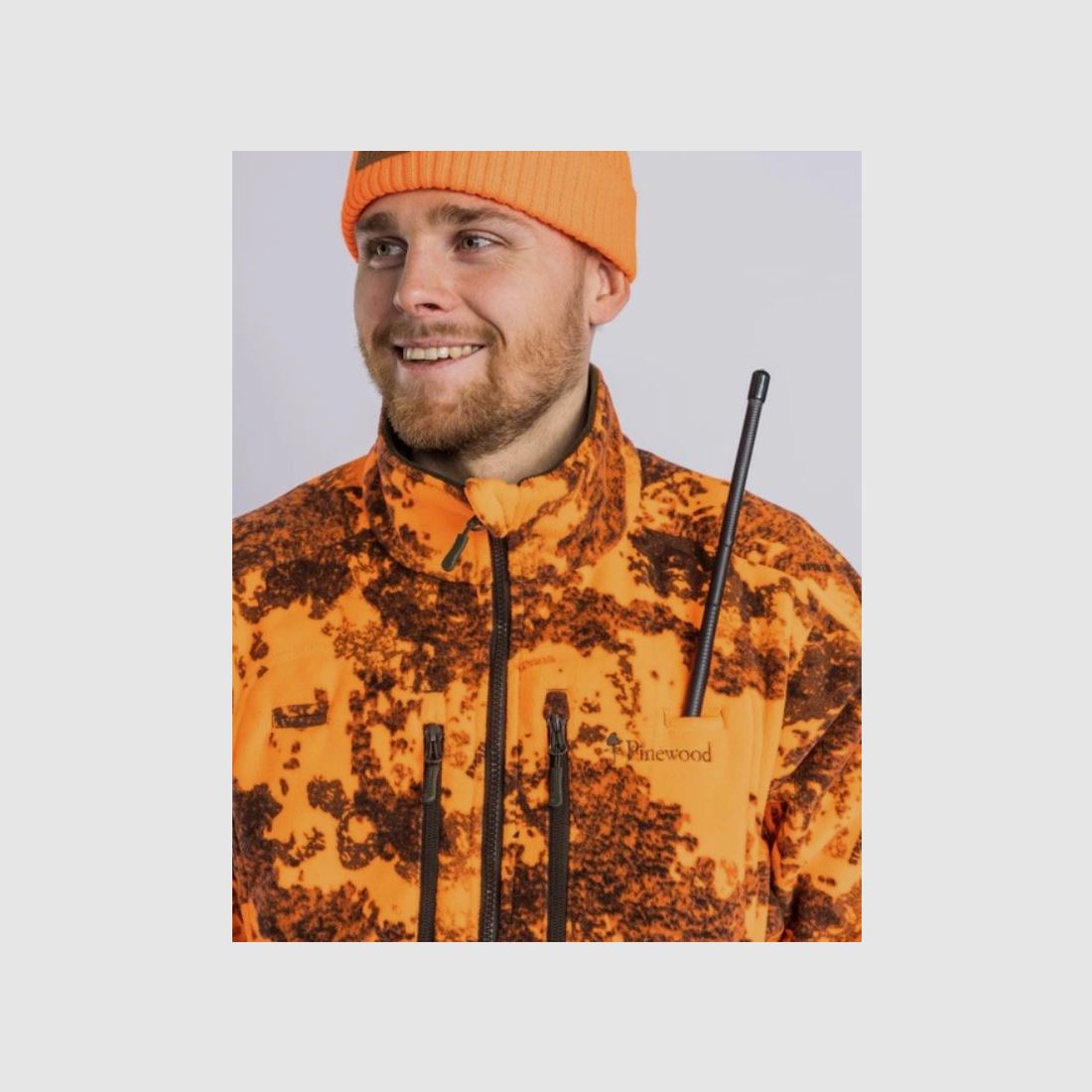 Pinewood wendbare Herren Fleecejacke Furudal Reversible Camou