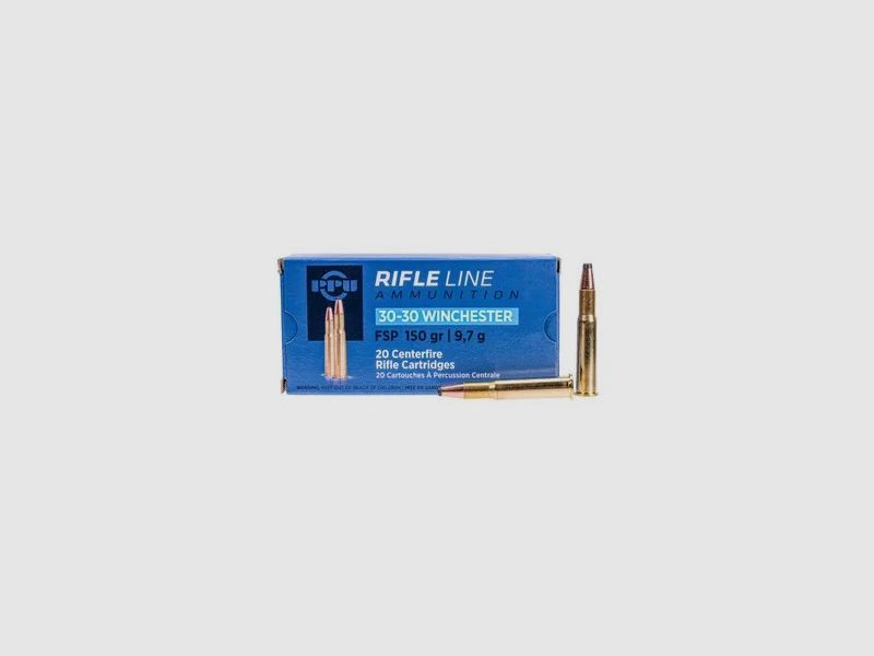 Büchsenpatronen PPU 30-30 Winchester FSP 9,7g,150gr !!!