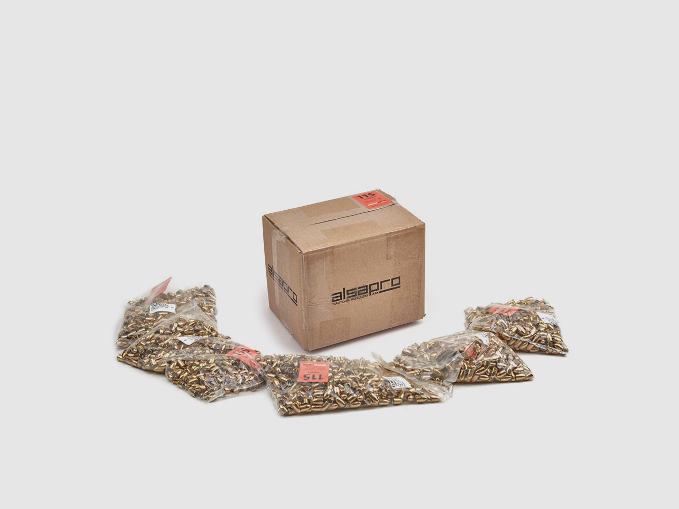 PACK: Alsa Pro Nabojów 9mm / .355 – 115gr. FMJ RN – 2500 szt./Pudełko (82-490115 X 5), zdjęcie 2 z 3