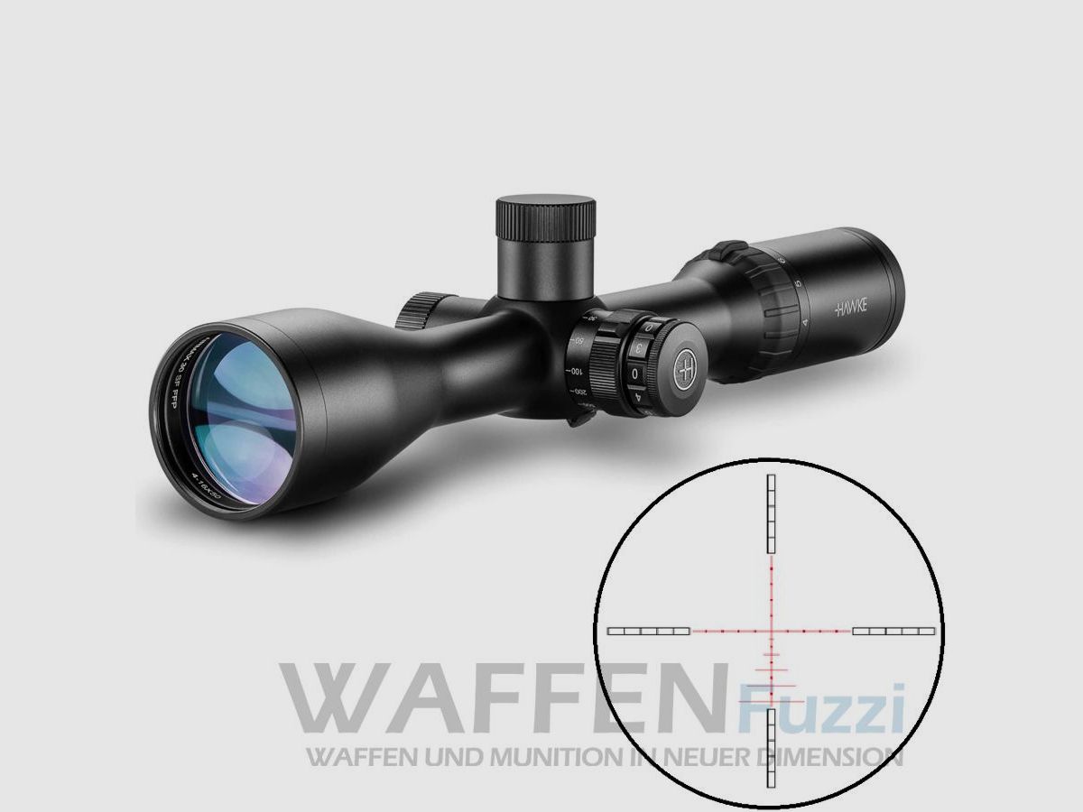 Hawke Airmax 30 FFP 4-16x50 SF AMX Campo visivo grandangolare
