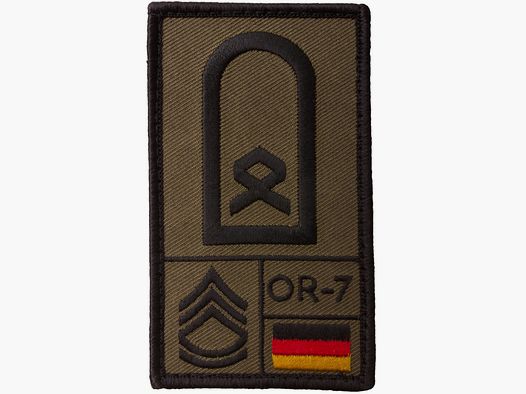 Café Viereck Café Viereck Rank Patch Hauptfeldwebel oliv