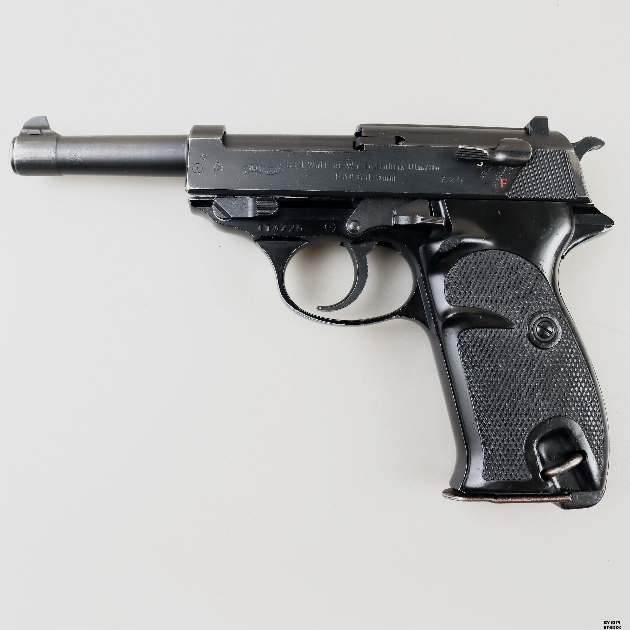 Pistola Walther mod. P38 cal. 9×19 mat. 113726, immagine 1 di 12
