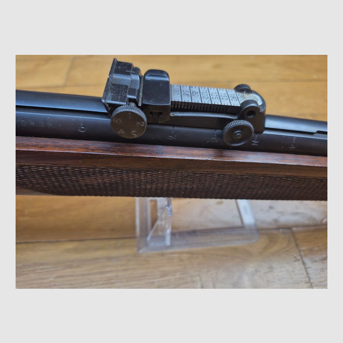 Bellissima carabina da competizione Mauser ES 350 B – III Reich – Modello carabina da campionato – 22LR – Arma di fine 1936 – Numero di serie mono – Diottro Mauser – Splendida condizione quasi museale – TBE++, immagine 20 di 48