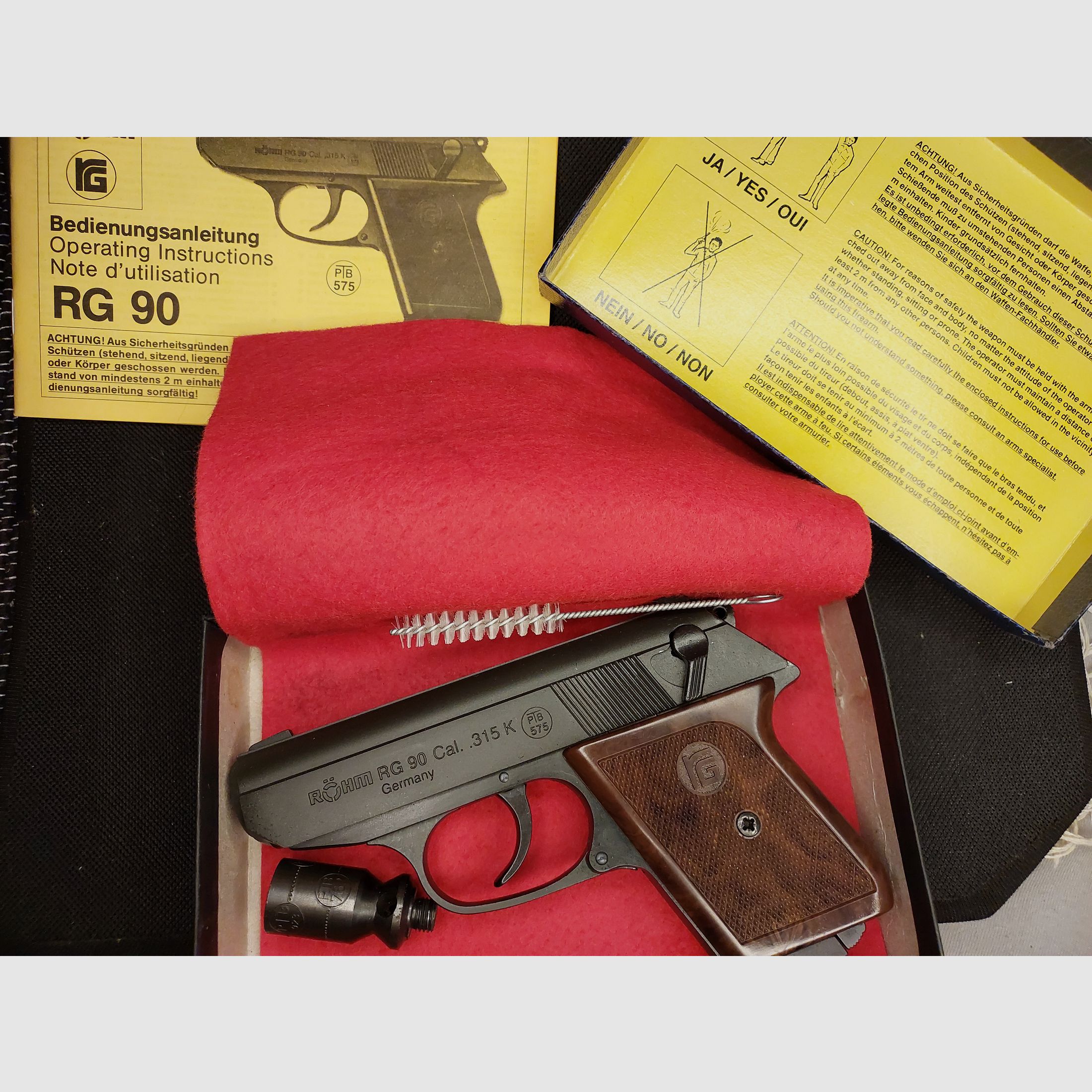 Röhm RG90 / RG 90 pistolet alarmowy .315 Knall PTB 575 OVP, zdjęcie 1 z 5
