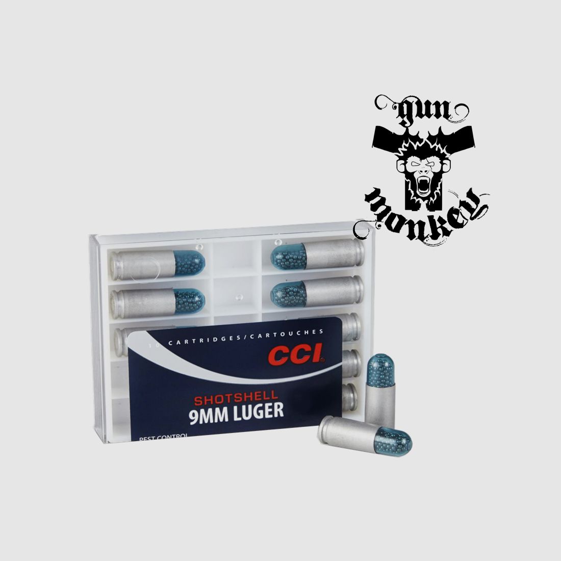 CCI Shotshell pistoolmunitie kal. 9x19 53gr FMJ (1 verpakking = 10 stuks)