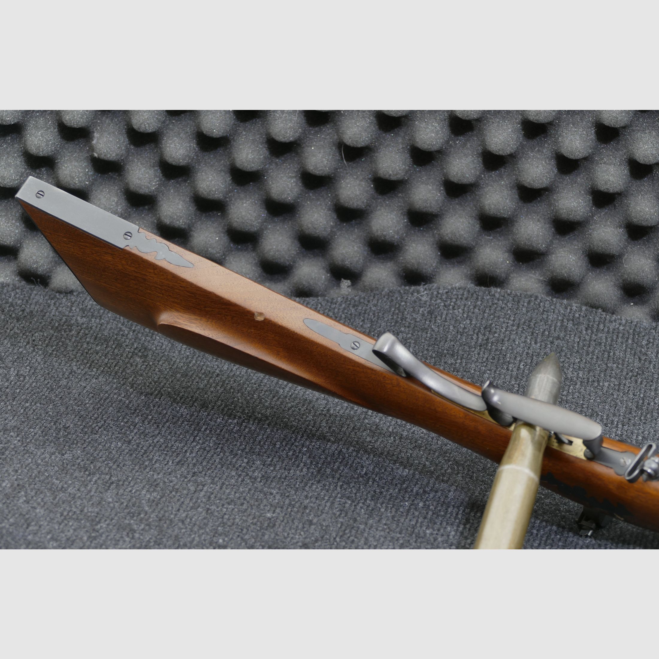 Davide Pedersoli Vorderlader Gewehr Tryon Rifle (Model S.229) uitvoering Creedmoor, .45 zwartkruit, zeer goed onderhouden