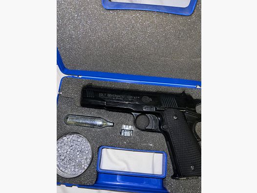 Colt Government 1911 A1 CO2 Luftpistole 4,5 mm Diabolo schwarz brüniert