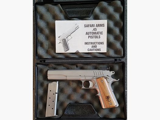 Safari Arms Matchmaster .45 ACP – 6 inch (year of manufacture 1993) incl. original box & manual