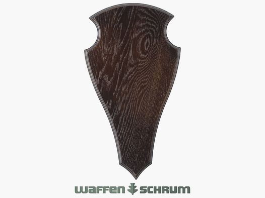 Eurohunt Geweihbrett 40x22cm Eiche - Dunkel - Spitz