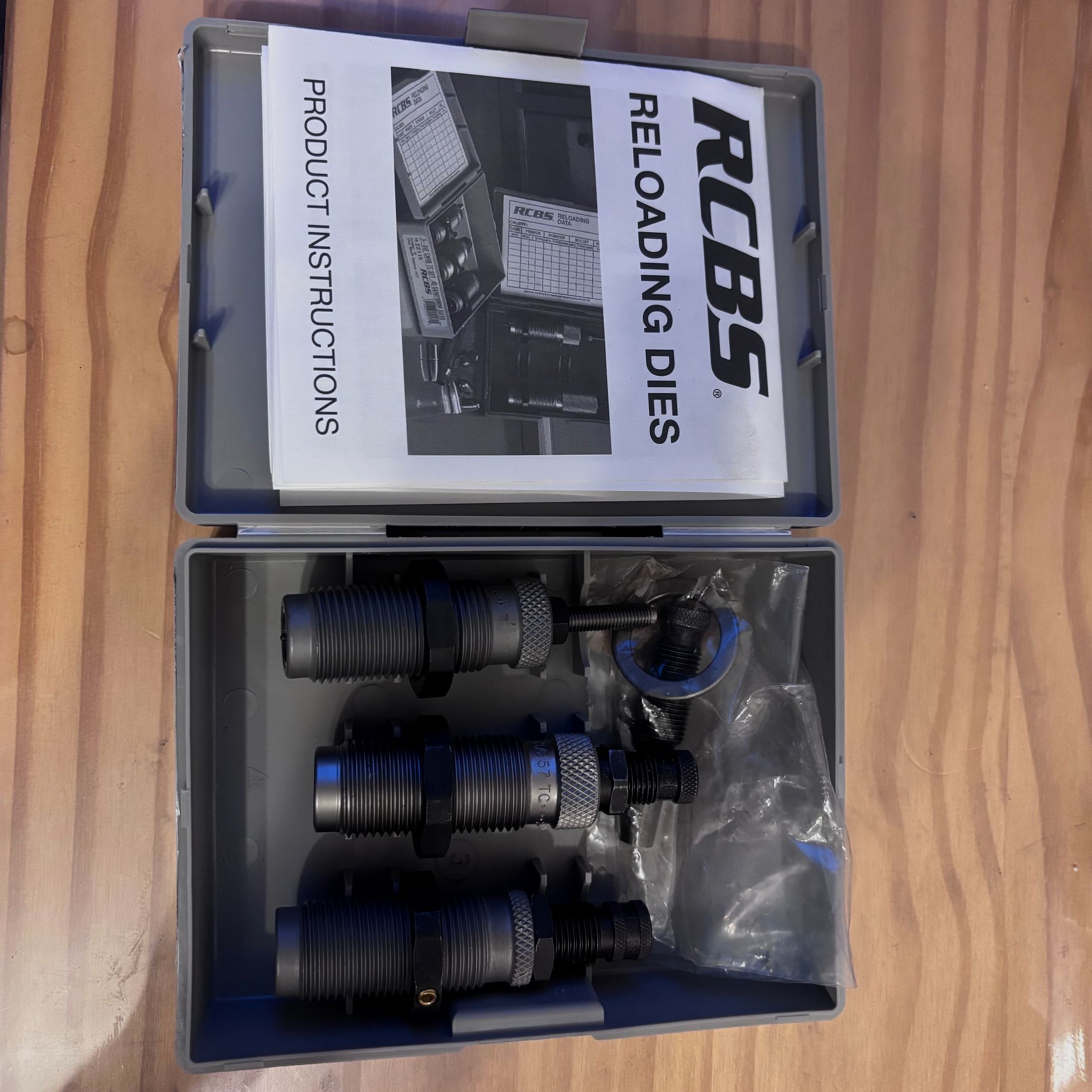 RCBS carbide die set .357 mag / .38 spec new