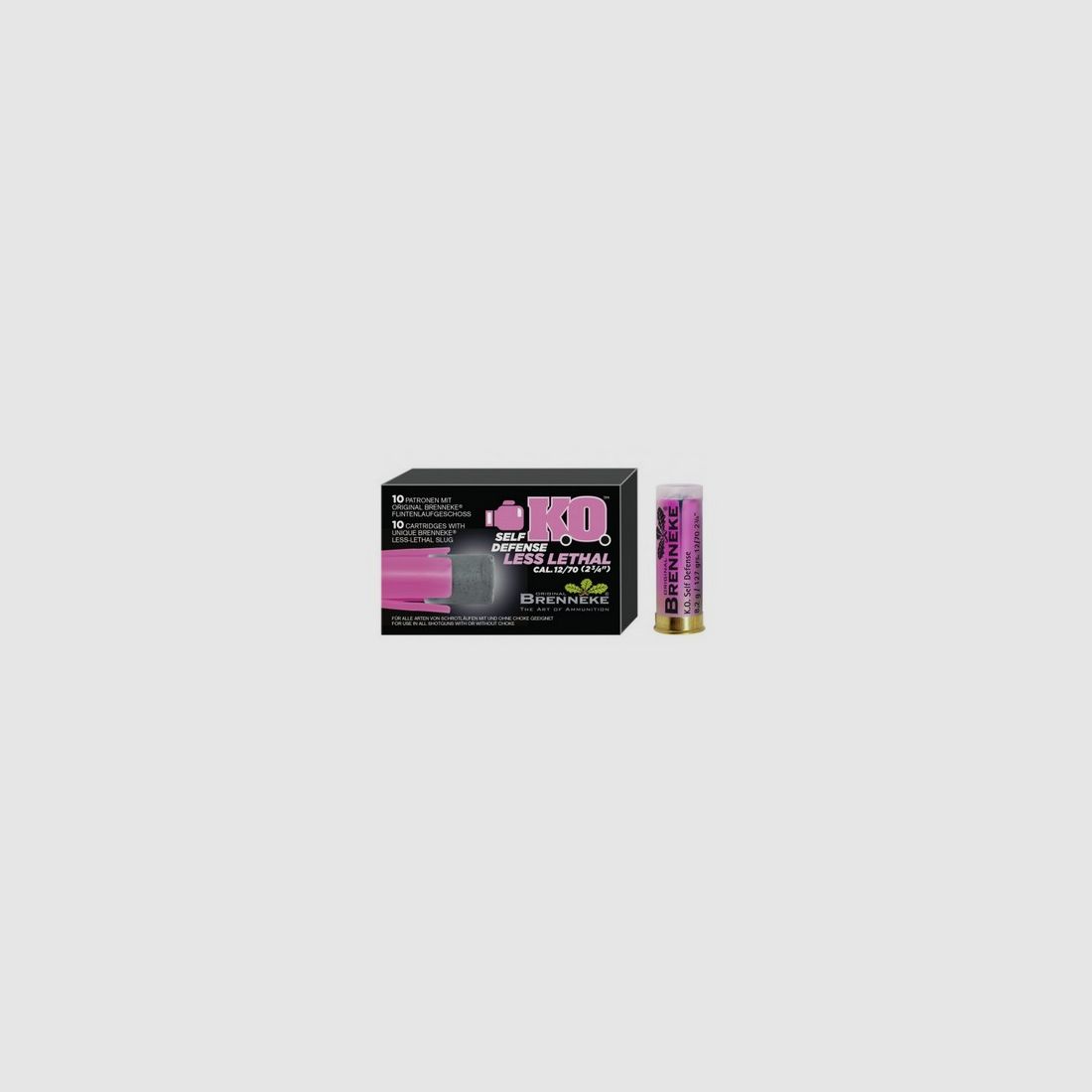 FLG Brenneke K.O. Self defense Less Lethal, Cal.12/70, 8.2g, 10 shotgun cartridges, Bild 1 von 2