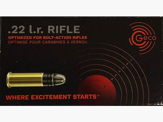 Geco Rifle .22lr 40grs - 5000 shots
