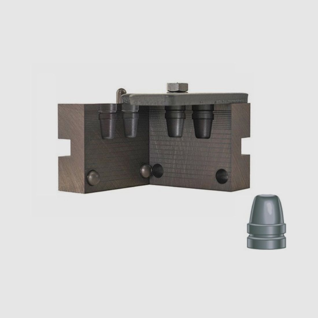 Molde de fundición doble RCBS .452 / 11,48 mm 201 gr / 13,0 g 45-201-SWC balas semi-wadcutter .452