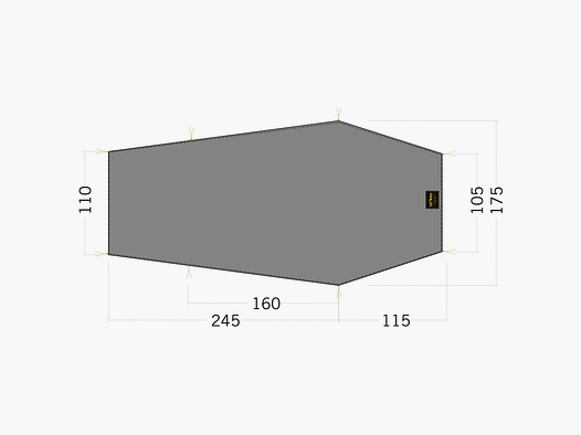Tatonka Tatonka Zeltunterlage Floor Sheet LT Gargia 3 steingrau oliv