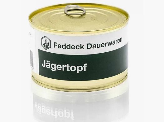 Feddeck Dauerwaren Fertiggericht Dose Jägertopf 400g