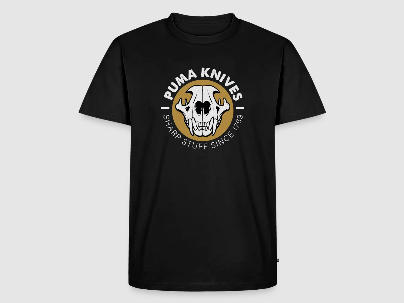 PUMA Męska Premium Koszulka "Skull Frontal Sharp Stuff" Biała