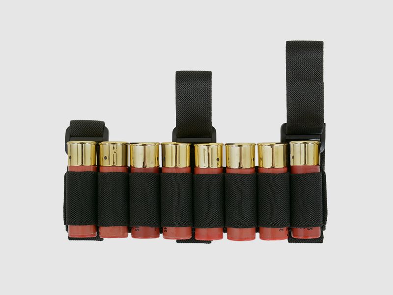 Arm shotshell pouch for 8 rounds - Black [8FIELDS]