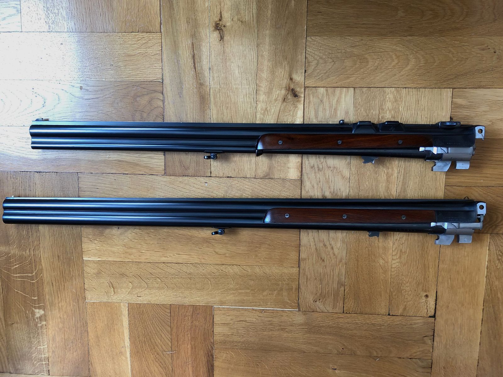 Bockdoppelbüchse Merkel BDB 221E 8x57JRS / Zeiss Diavari 3-12x56 (incl. verwisselbare lopen: BBF 7x57 R & 12/70 en BF 12/70 ) Bj. 1988