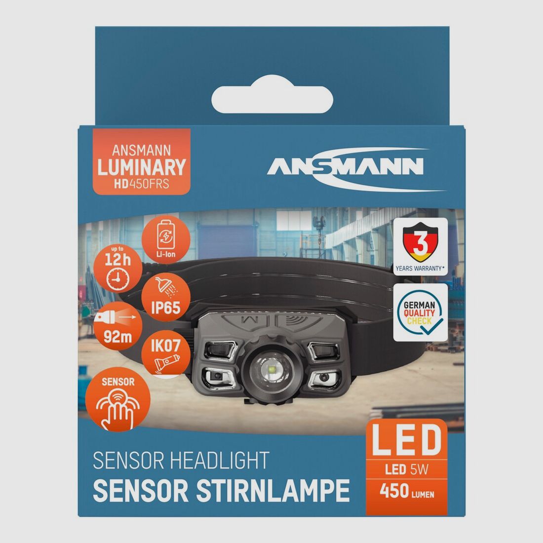 Ansmann Headlamp HD450FRS, image 7 of 7
