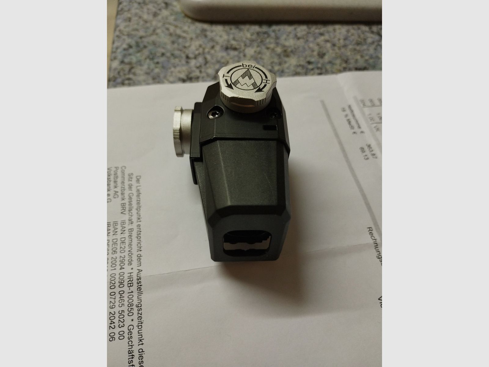 Dioptre de précision Feinwerkbau 4981 pivotant 20 clics