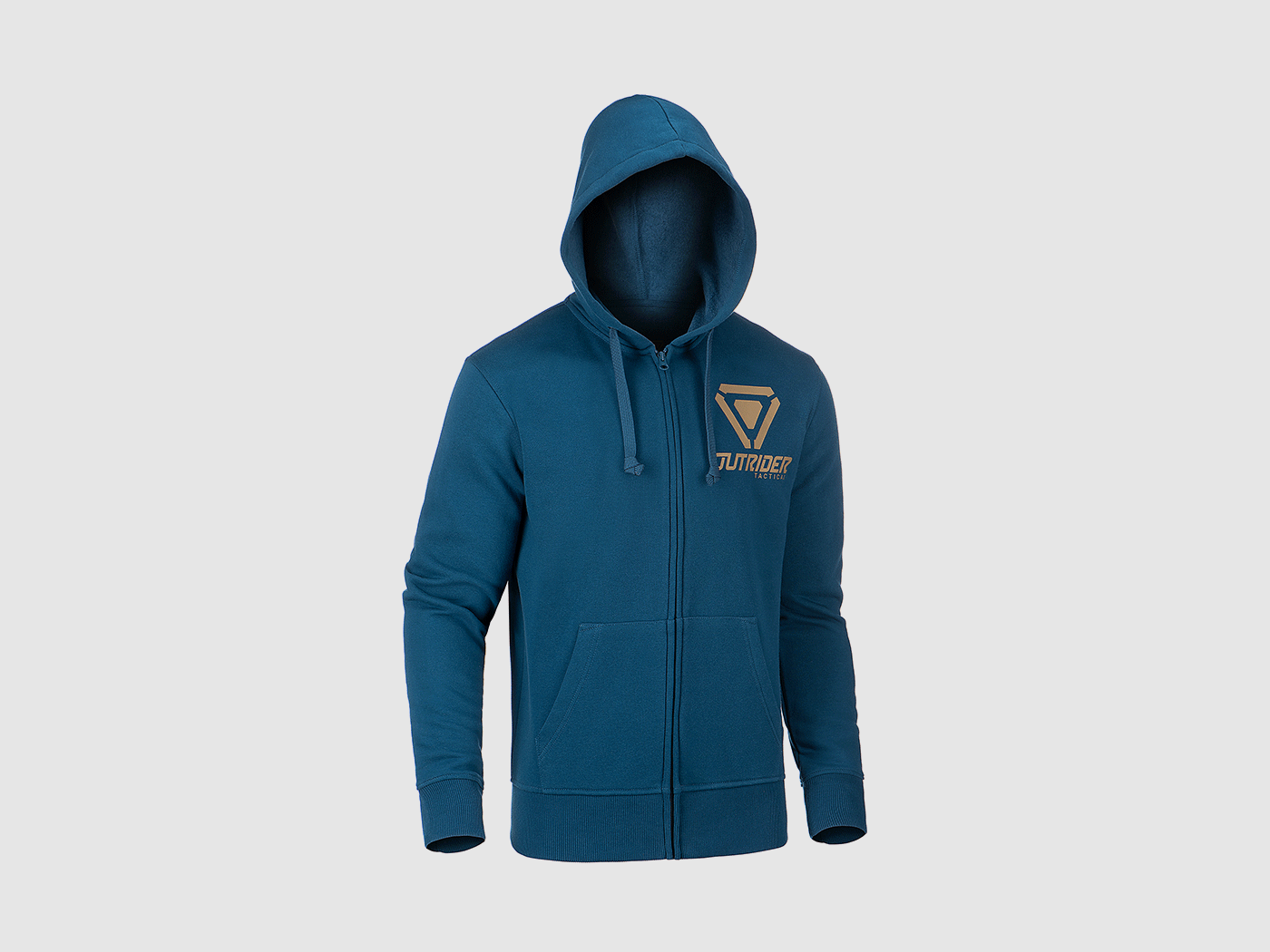 OUTRIDER TACTICAL LOGO ZIP HOODIE BLAU