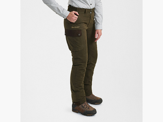 Deerhunter Lady Eagle Pantalones de Invierno Femeninos Tarmac Verde 48