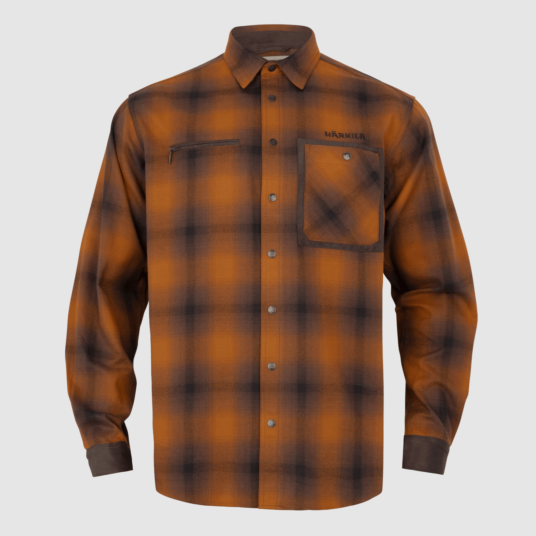 Härkila Folke L/S Shirt Men Maple Check XXL