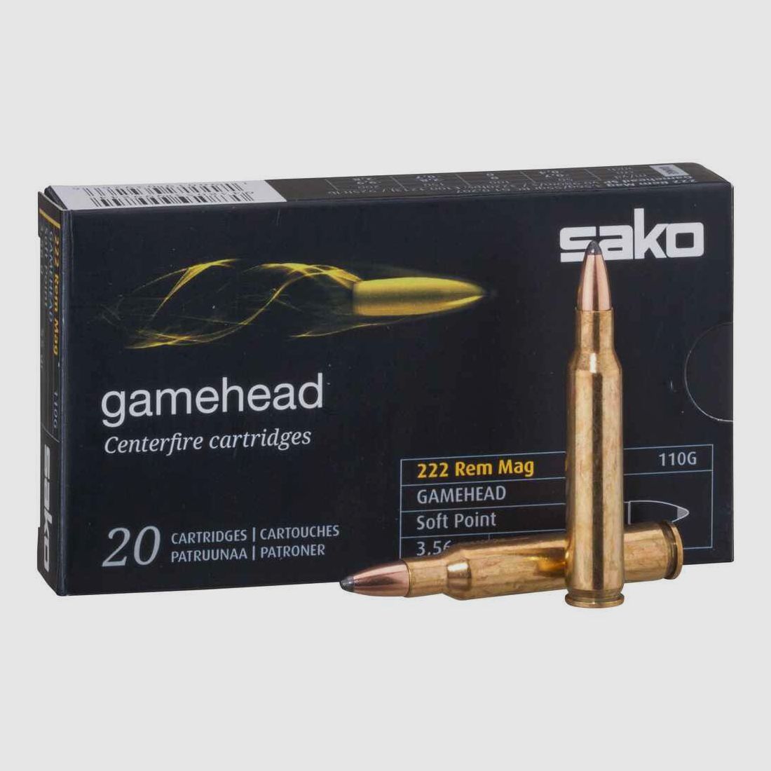 Sako .222 Rem. Mag. Gamehead SP 3,56g/ 55gr