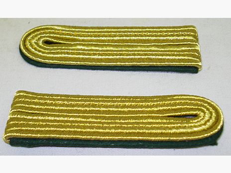 Schulterstück 4 streifig - goldfarbiges Metallgespinst