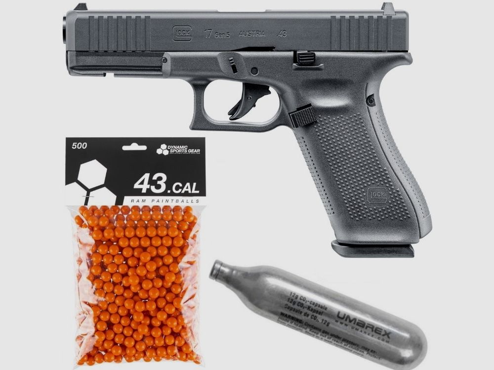 GLOCK 17 Gen5 RAM Pistol Players Pack / Paintball Complete Package