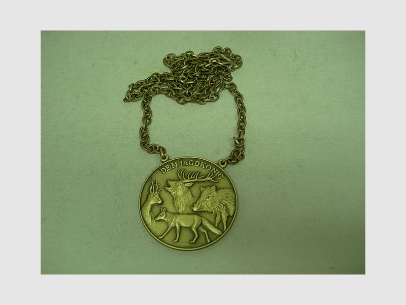 Jachtmedaille. Hoogwild - 60 mm, ring en oogje