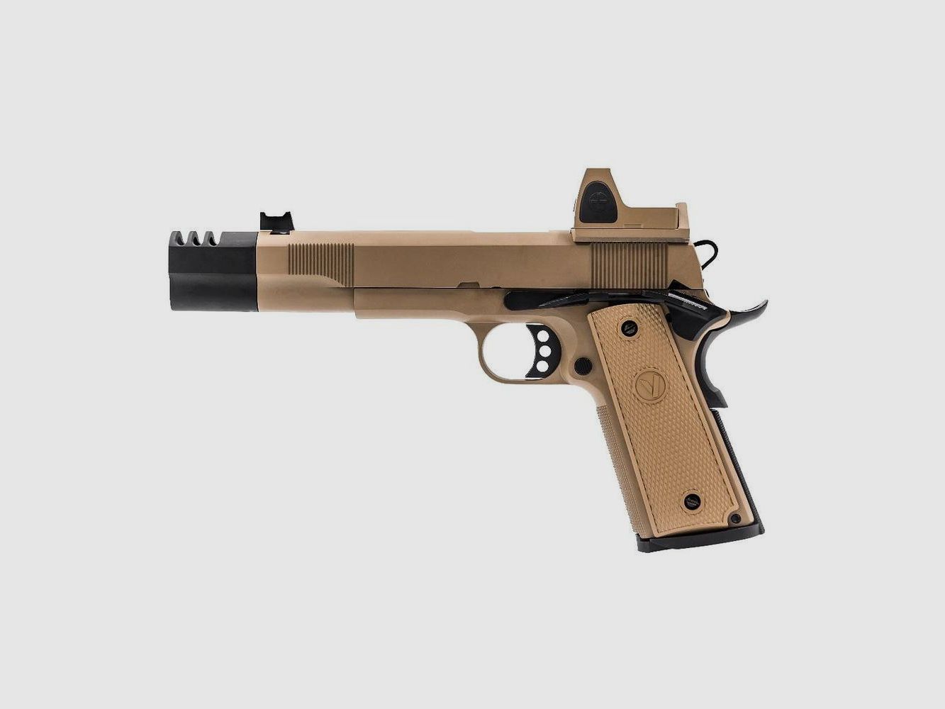 Replica GBB Gas VORSK VP-X Tan 1,0J - Mirino Rosso Integrato - Precisione e Realismo per Airsoft, immagine 3 di 4