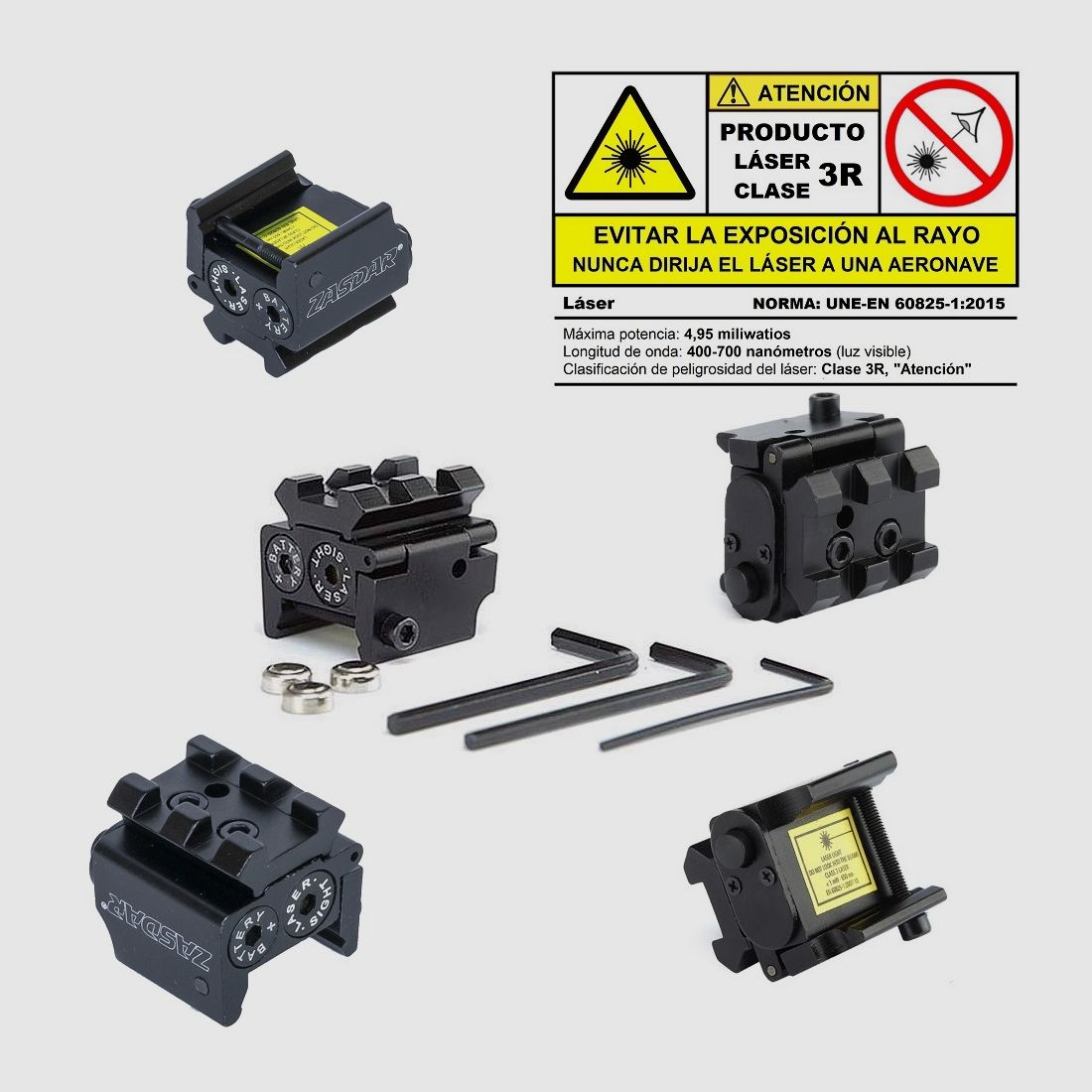 Laser compacto Zasdar – Clase 3R
