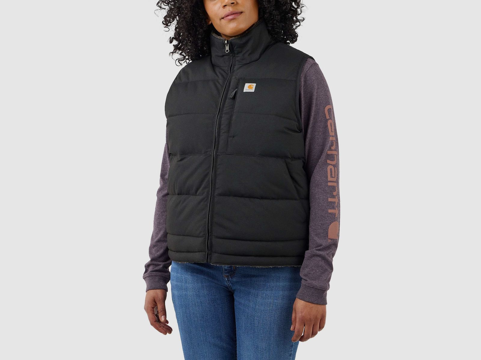 Carhartt Midweight Utility Reversible Vest Women Black S
