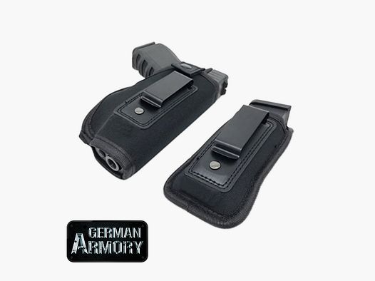 Pistolenholster Gürtelholster Holster fürs verdeckte Tragen Neopren + Magazinholster Glock SIG CZ HK