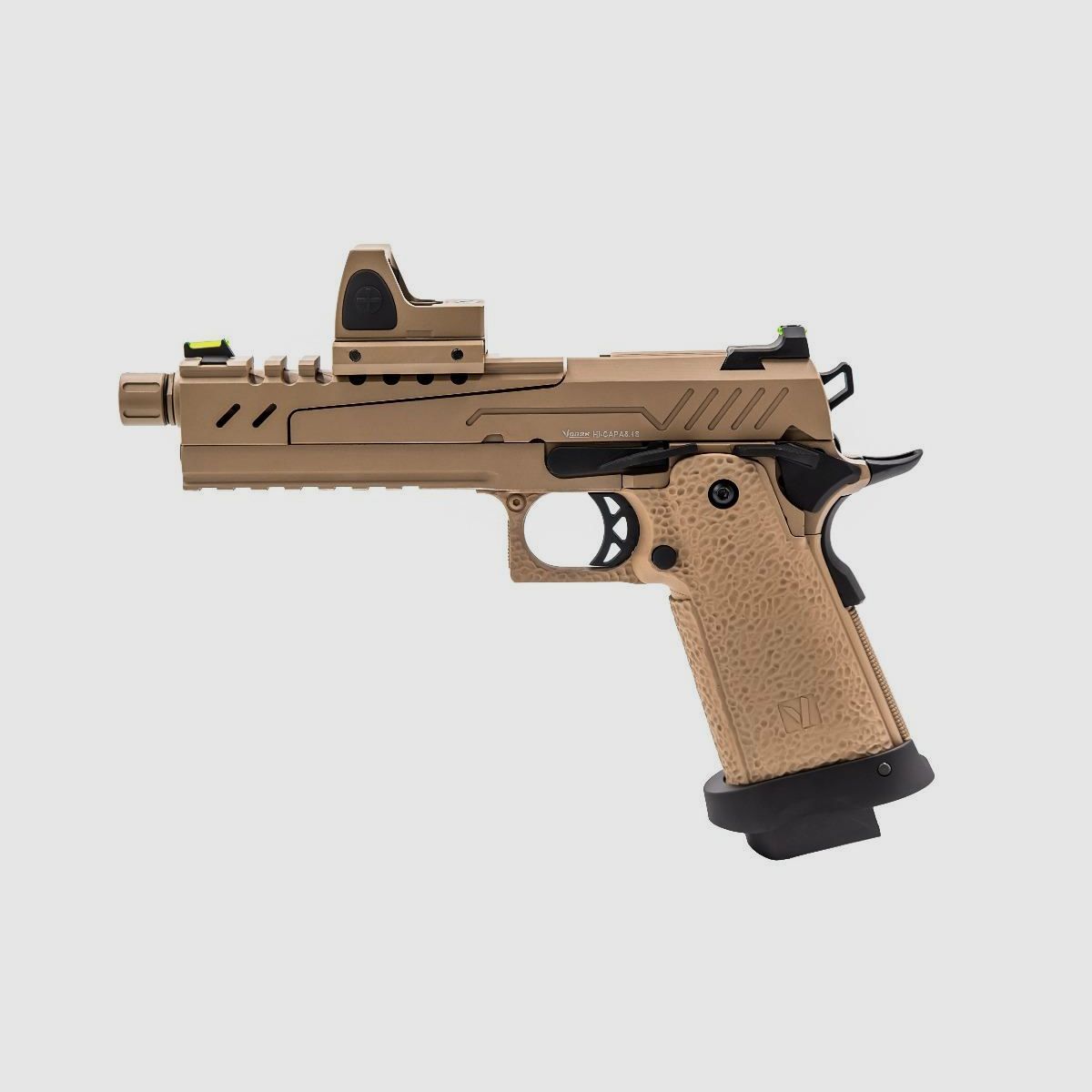 GBB GAZ RÉPLIQUE HI-CAPA 5.1 SPLIT ALL TAN 1,0J + ROTPUNKT BDS, Bild 3 von 4