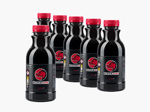 BLACK FIRE Tar Lockstoff für Wildschweine 0,5 l 6er Pack