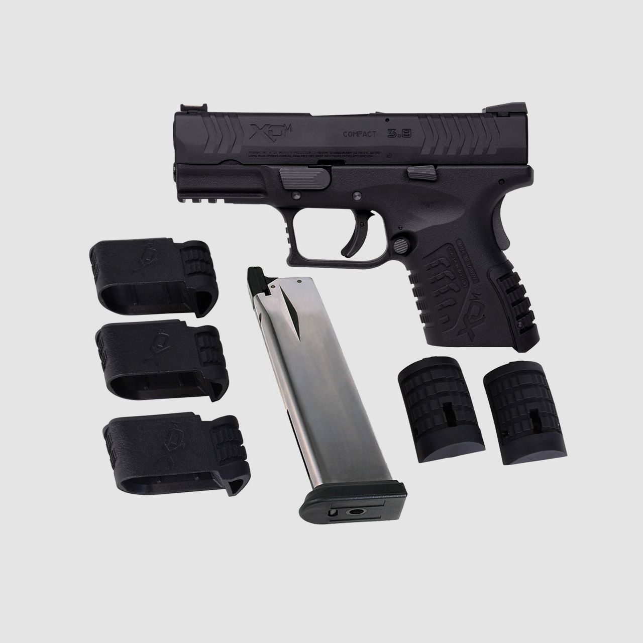 CO2 Pistole Springfield XDM 3.8 Zoll Compact Blowback schwarz Kaliber 4,5 mm BB (P18)