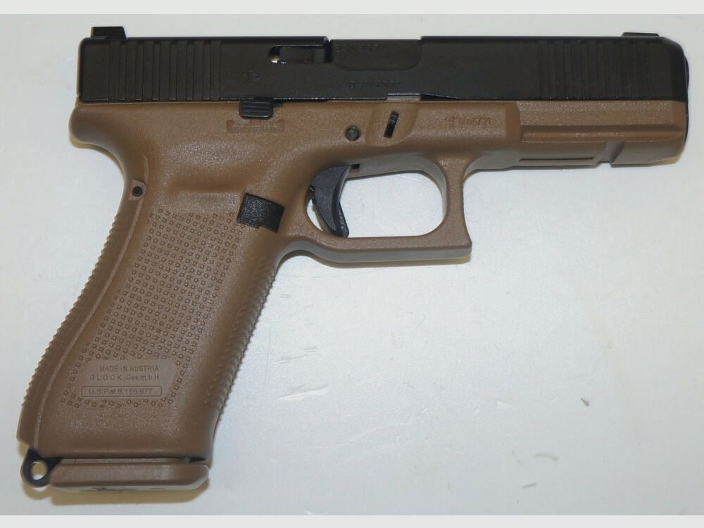 Pistola semiautomática Glock 17 Gen.5 FS/FXD "FR Coyote" cal. 9x19 armamento estándar del ejército francés