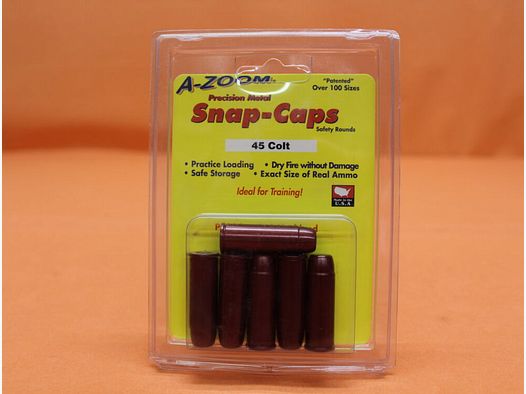 A-Zoom A-Zoom cartouche d'exercice / tampon en aluminium .45Colt Set avec 6 pièces (16124)