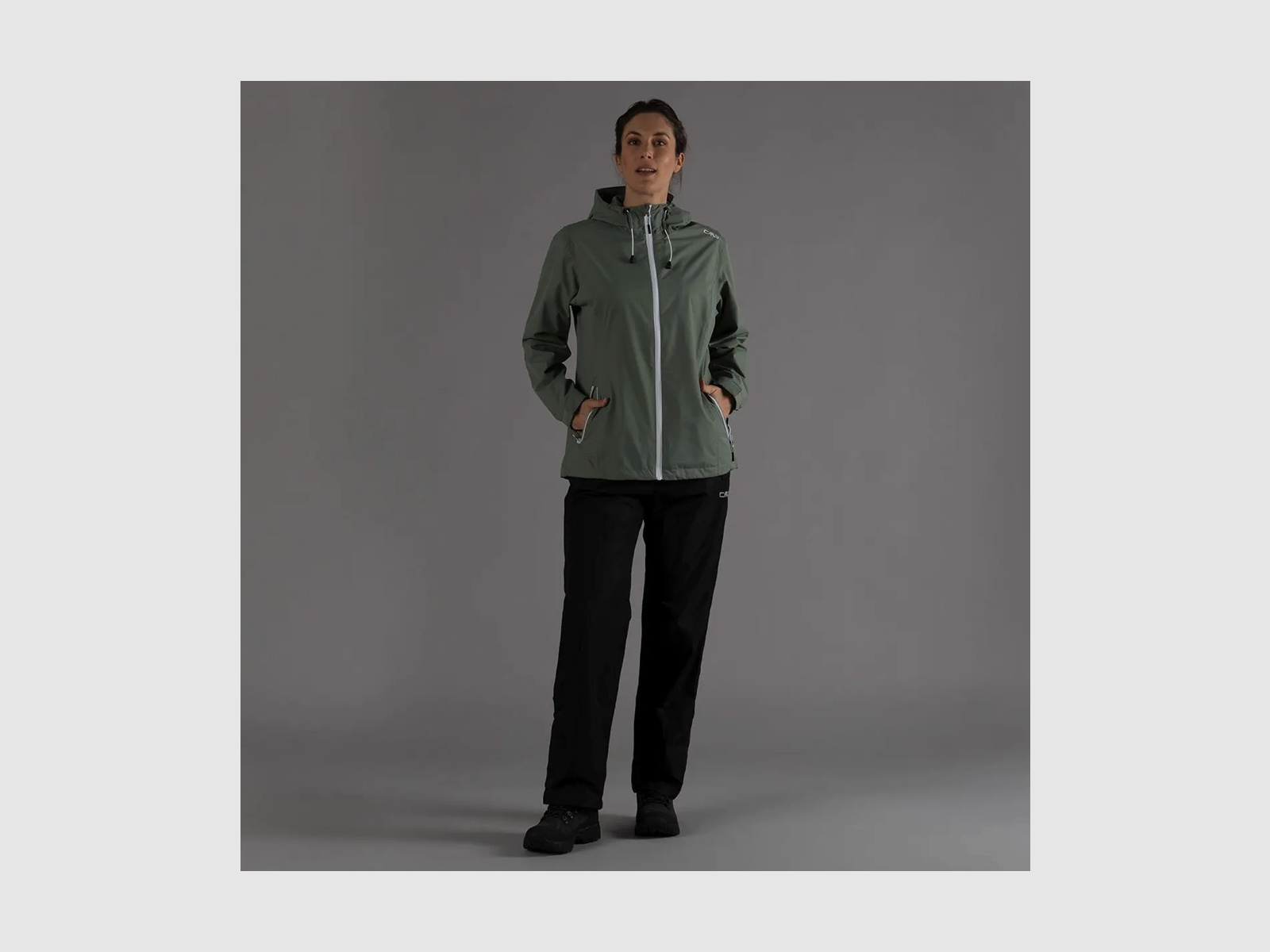 CMP Wasserdichte Damenjacke aus Ripstop Salvia