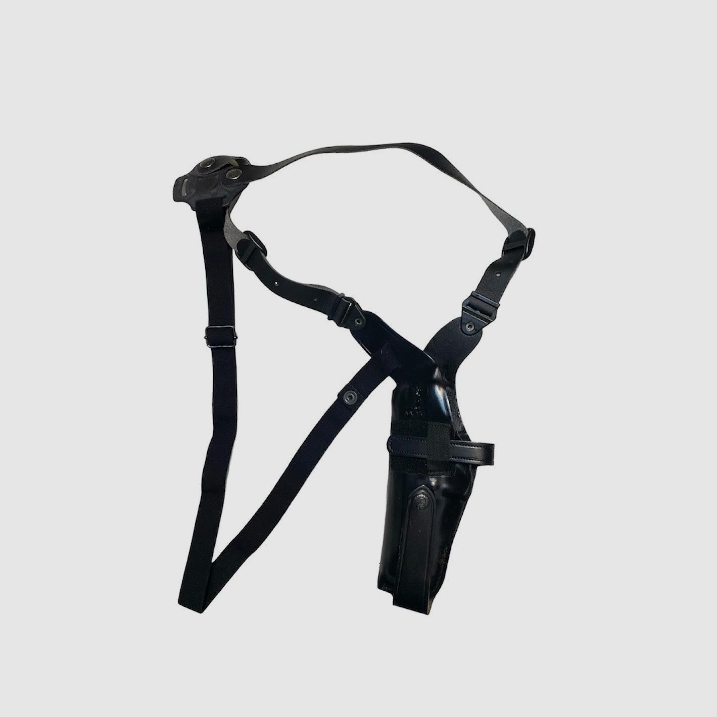 Vertikales Unterarmholster Vega Holster Large Auto 5″ für Beretta 92/98, Taurus PT92, Brown HP, 1911′ S, Tanfoglio 5″
