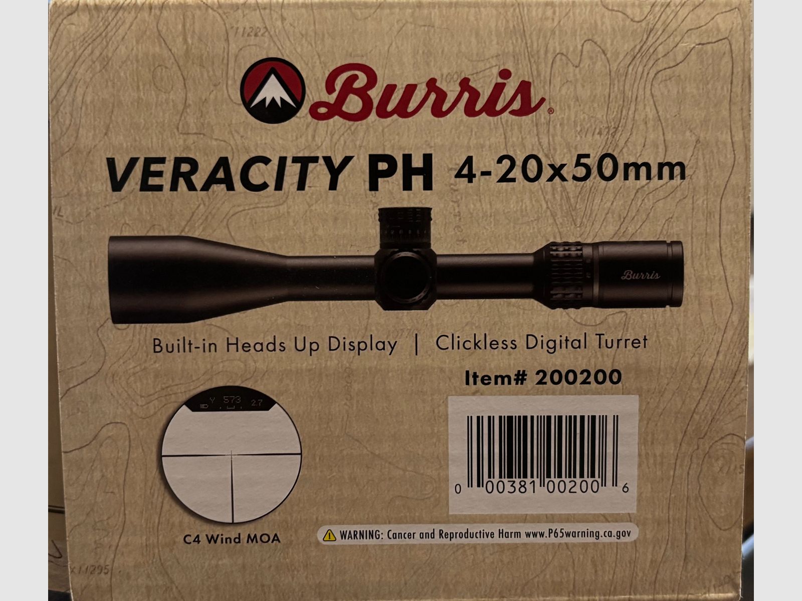 Burris Zielfernrohr Veracity PH 4-20x50 - unbenutzt und originalverpackt