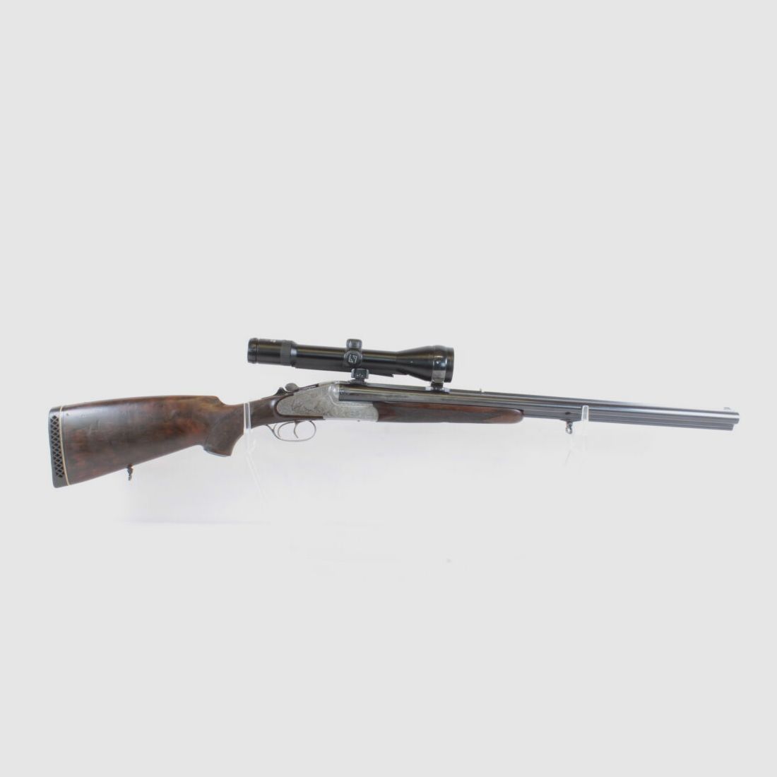 Heym Mod. 37B Deluxe - 7x65R; 12/70 mit Einstecklauf - selten!!!